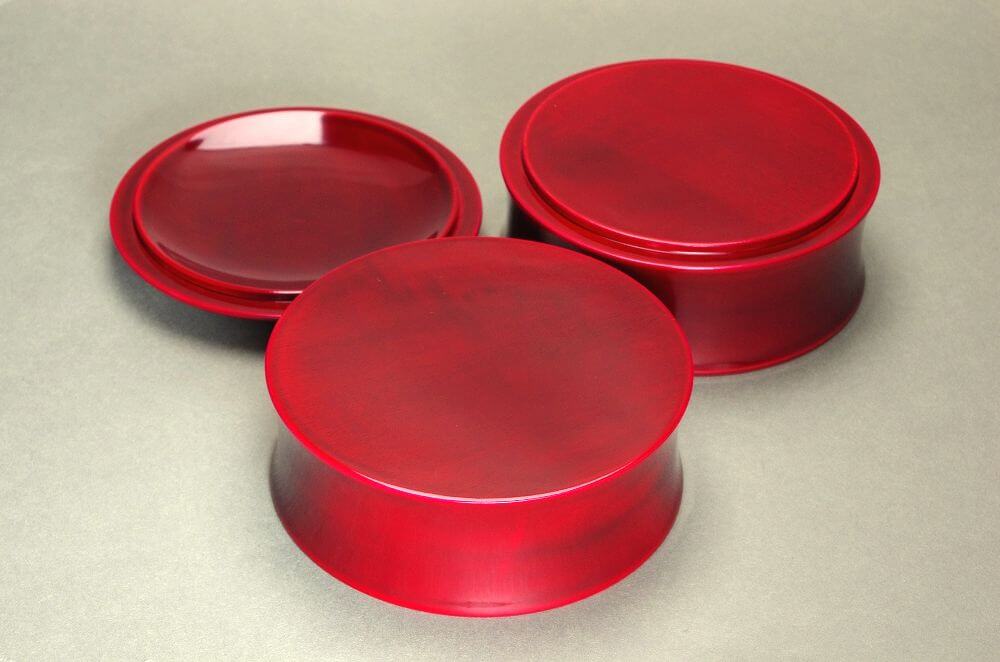 Japanese Natural Urushi Lacquer Bento Box, Hida Shunkei 姫丸二段重
