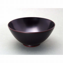 Wajima-nuri Rice Bowl Meshi-wan Tame (輪島塗 飯椀 黒溜) Fine Urushi Lacquerware Kogei Styling