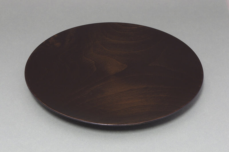 Medium flat plate (Ancient wood Black)浅盛皿 中