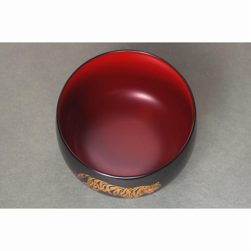 Guinomi sake cup Tora 虎 Wajima Lacquerware 輪島塗 – Fine Japanese